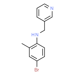 ChemSpider 2D Image | 4-Bromo-2-methyl-N-(3-pyridinylmethyl)aniline | C13H13BrN2