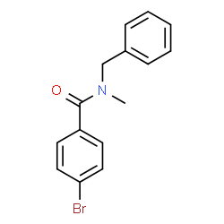 ChemSpider 2D Image | N-Benzyl-4-bromo-N-methylbenzamide | C15H14BrNO