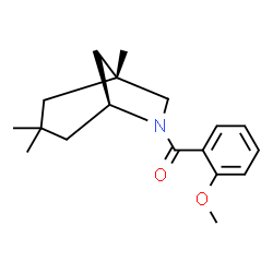 ChemSpider 2D Image | (2-Methoxyphenyl)[(1R,5S)-1,3,3-trimethyl-6-azabicyclo[3.2.1]oct-6-yl]methanone | C18H25NO2