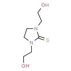 ChemSpider 2D Image | 1,3-Bis(2-hydroxyethyl)-2-imidazolidinethione | C7H14N2O2S