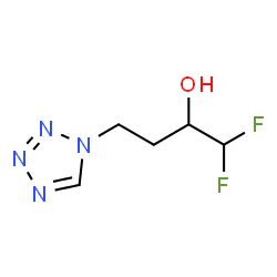 ChemSpider 2D Image | 1,1-Difluoro-4-(1H-tetrazol-1-yl)-2-butanol | C5H8F2N4O
