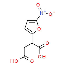 ChemSpider 2D Image | 2-(5-Nitro-2-furyl)succinic acid | C8H7NO7