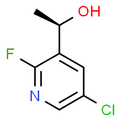 ChemSpider 2D Image | (1R)-1-(5-Chloro-2-fluoro-3-pyridyl)ethanol | C7H7ClFNO