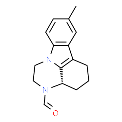 ChemSpider 2D Image | (3aS)-8-Methyl-1,2,3a,4,5,6-hexahydro-3H-pyrazino[3,2,1-jk]carbazole-3-carbaldehyde | C16H18N2O