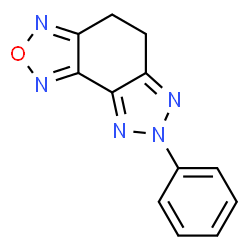 ChemSpider 2D Image | 7-Phenyl-5,7-dihydro-4H-[1,2,3]triazolo[4,5-e][2,1,3]benzoxadiazole | C12H9N5O