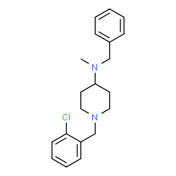 ChemSpider 2D Image | N-Benzyl-1-(2-chlorobenzyl)-N-methyl-4-piperidinamine | C20H25ClN2