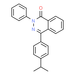 ChemSpider 2D Image | 4-(4-Isopropylphenyl)-2-phenyl-1(2H)-phthalazinone | C23H20N2O