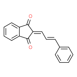 ChemSpider 2D Image | 2-[(2E)-3-Phenyl-2-propen-1-ylidene]-1H-indene-1,3(2H)-dione | C18H12O2