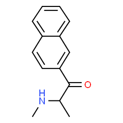ChemSpider 2D Image | 2-(Methylamino)-1-(2-naphthyl)-1-propanone | C14H15NO