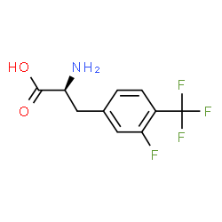 ChemSpider 2D Image | 3-Fluoro-4-(trifluoromethyl)-L-phenylalanine | C10H9F4NO2