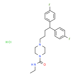 ChemSpider 2D Image | Amperozide hydrochloride | C23H30ClF2N3O