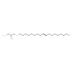 ChemSpider 2D Image | 3-(9-Octadecen-1-yloxy)-1,2-propanediol | C21H42O3