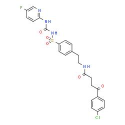 ChemSpider 2D Image | 4-(4-Chlorophenyl)-N-[2-(4-{[(5-fluoro-2-pyridinyl)carbamoyl]sulfamoyl}phenyl)ethyl]-4-oxobutanamide | C24H22ClFN4O5S
