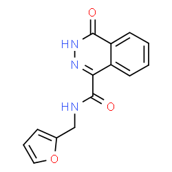 ChemSpider 2D Image | N-(2-Furylmethyl)-4-oxo-3,4-dihydro-1-phthalazinecarboxamide | C14H11N3O3