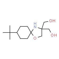 ChemSpider 2D Image | [8-tert-butyl-3-(hydroxymethyl)-1-oxa-4-azaspiro[4.5]dec-3-yl]methanol | C14H27NO3