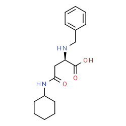 ChemSpider 2D Image | N~2~-Benzyl-N-cyclohexyl-D-asparagine | C17H24N2O3