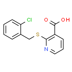 ChemSpider 2D Image | 2-[(2-Chlorobenzyl)sulfanyl]nicotinic acid | C13H10ClNO2S