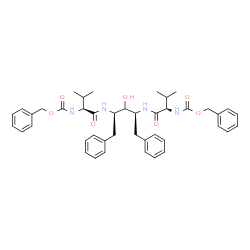 ChemSpider 2D Image | Benzyl [(5R,8S,10R,13S)-8,10-dibenzyl-9-hydroxy-5-isopropyl-14-methyl-3,6,12-trioxo-1-phenyl-2-oxa-4,7,11-triazapentadecan-13-yl]carbamate (non-preferred name) | C43H52N4O7