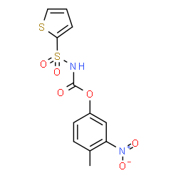 ChemSpider 2D Image | 4-Methyl-3-nitrophenyl (2-thienylsulfonyl)carbamate | C12H10N2O6S2