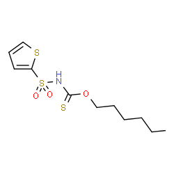 ChemSpider 2D Image | O-Hexyl (2-thienylsulfonyl)carbamothioate | C11H17NO3S3