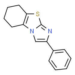 ChemSpider 2D Image | 2-Phenyl-5,6,7,8-tetrahydroimidazo[2,1-b][1,3]benzothiazole | C15H14N2S