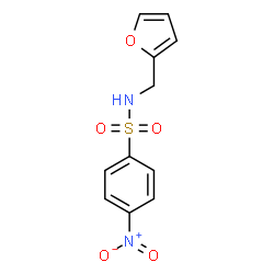 ChemSpider 2D Image | N-(2-Furylmethyl)-4-nitrobenzenesulfonamide | C11H10N2O5S