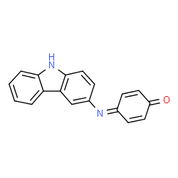 ChemSpider 2D Image | 4-(9H-Carbazol-3-ylimino)-2,5-cyclohexadien-1-one | C18H12N2O