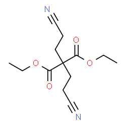 ChemSpider 2D Image | Diethyl bis(2-cyanoethyl)malonate | C13H18N2O4