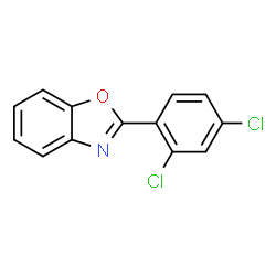 ChemSpider 2D Image | 2-(2,4-Dichloro-phenyl)-benzooxazole | C13H7Cl2NO