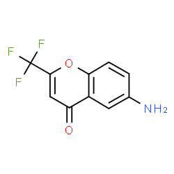 ChemSpider 2D Image | 6-Amino-2-trifluoromethyl-chromen-4-one | C10H6F3NO2