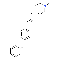 ChemSpider 2D Image | 2-(4-Methyl-1-piperazinyl)-N-(4-phenoxyphenyl)acetamide | C19H23N3O2