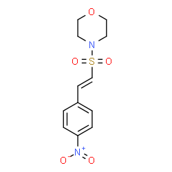 ChemSpider 2D Image | 4-{[(E)-2-(4-Nitrophenyl)vinyl]sulfonyl}morpholine | C12H14N2O5S