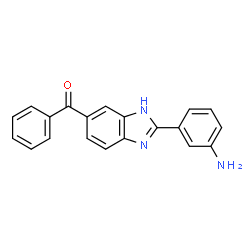 ChemSpider 2D Image | 3-(5-benzoyl-1H-1,3-benzodiazol-2-yl)aniline | C20H15N3O