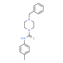 ChemSpider 2D Image | 4-Benzyl-N-(4-methylphenyl)-1-piperazinecarbothioamide | C19H23N3S