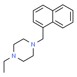 ChemSpider 2D Image | 1-Ethyl-4-(1-naphthylmethyl)piperazine | C17H22N2