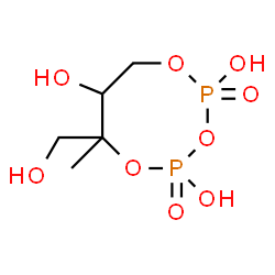 ChemSpider 2D Image | 2-C-METHYL-D-ERYTHRITOL-2,4-CYCLOPYROPHOSPHATE | C5H12O9P2