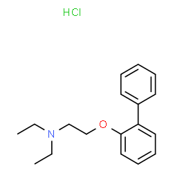 ChemSpider 2D Image | 2-(2-Biphenylyloxy)triethylamine hydrochloride | C18H24ClNO