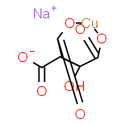 ChemSpider 2D Image | Sodium [2-hydroxy-1,2,3-propanetricarboxylato(3-)-kappa~2~O~1~,O~2~]cuprate(1-) | C6H5CuNaO7