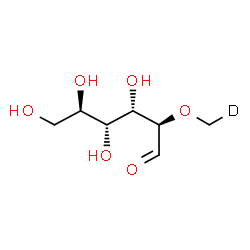ChemSpider 2D Image | 2-O-(~2~H_1_)Methyl-D-glucose | C7H13DO6