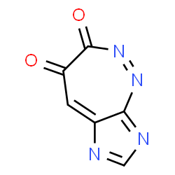 ChemSpider 2D Image | Imidazo[4,5-c][1,2]diazepine-3,4-dione | C6H2N4O2