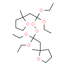 ChemSpider 2D Image | 2,2'-[Dioxybis(2,2-diethoxy-2,1-ethanediyl)]bis(2-methyltetrahydrofuran) | C22H42O8