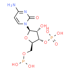 ChemSpider 2D Image | 5'-O-(Dihydroxyphosphino)cytidine 3'-(dihydrogen phosphate) | C9H15N3O10P2
