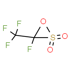 ChemSpider 2D Image | 3-Fluoro-3-(trifluoromethyl)oxathiirane 2,2-dioxide | C2F4O3S