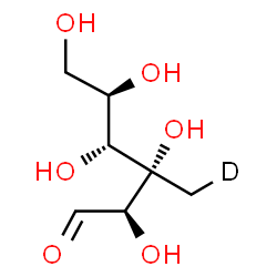 ChemSpider 2D Image | 3-C-(~2~H_1_)Methyl-D-glucose | C7H13DO6