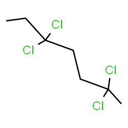 ChemSpider 2D Image | 2,2,5,5-Tetrachloroheptane | C7H12Cl4