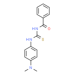 ChemSpider 2D Image | 1-Benzoyl-3-(4-dimethylamino-phenyl)-thiourea | C16H17N3OS