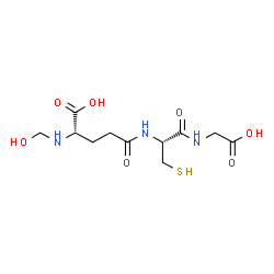 ChemSpider 2D Image | N-(Hydroxymethyl)-L-gamma-glutamyl-L-cysteinylglycine | C11H19N3O7S