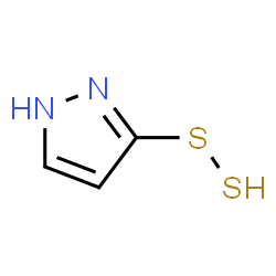 ChemSpider 2D Image | 1H-Pyrazol-3-yl hydrodisulfide | C3H4N2S2