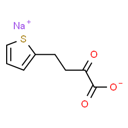 ChemSpider 2D Image | Sodium 2-oxo-4-(2-thienyl)butanoate | C8H7NaO3S