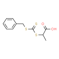 ChemSpider 2D Image | 2-{[(Benzylsulfanyl)carbonothioyl]sulfanyl}propanoic acid | C11H12O2S3